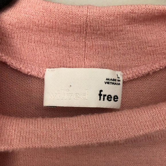 GUC Aritzia Wilfred Free Dondoe Pink Choker Short Sleeve Dress - Sz L - Picture 4 of 11